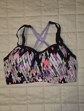 Victoria's Secret Multicolor Sports Bra - Purple Pattern
